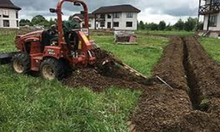 Копка траншей для водопровода в Выксе: цена за метр от 946 руб.